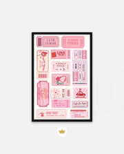 Vintage Tickets Collage