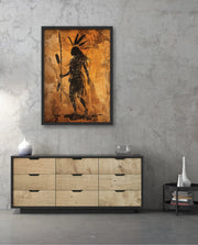 Tribal Warrior Silhouette