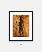 Tribal Warrior Silhouette