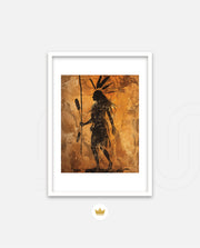 Tribal Warrior Silhouette