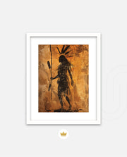 Tribal Warrior Silhouette