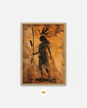 Tribal Warrior Silhouette