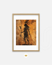 Tribal Warrior Silhouette