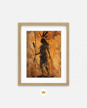 Tribal Warrior Silhouette