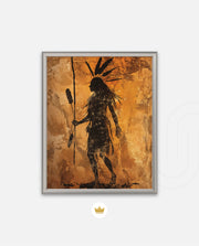 Tribal Warrior Silhouette