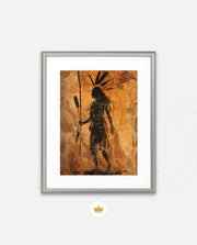 Tribal Warrior Silhouette