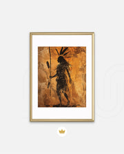 Tribal Warrior Silhouette