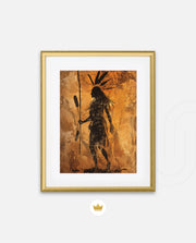 Tribal Warrior Silhouette