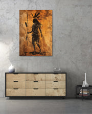 Tribal Warrior Silhouette
