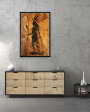 Tribal Warrior Silhouette