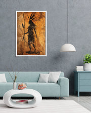 Tribal Warrior Silhouette