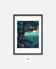Moonlit Treehouse Village