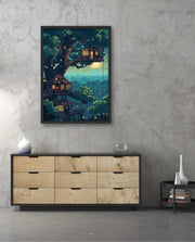 Moonlit Treehouse Village