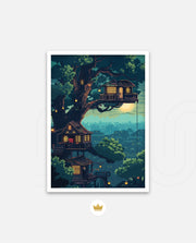 Moonlit Treehouse Village