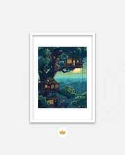 Moonlit Treehouse Village