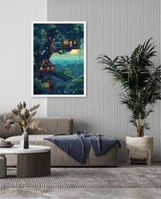Moonlit Treehouse Village