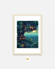 Moonlit Treehouse Village