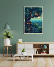Moonlit Treehouse Village