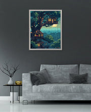 Moonlit Treehouse Village