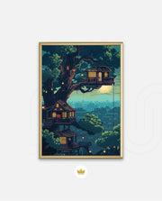 Moonlit Treehouse Village
