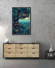 Moonlit Treehouse Village