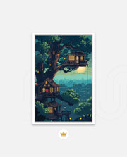 Moonlit Treehouse Village