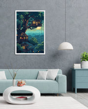 Moonlit Treehouse Village