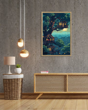 Moonlit Treehouse Village