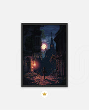 Moonlit Pixel Alley