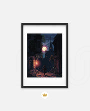 Moonlit Pixel Alley