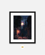 Moonlit Pixel Alley