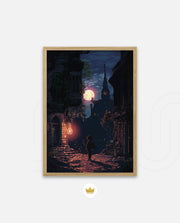 Moonlit Pixel Alley