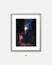 Moonlit Pixel Alley