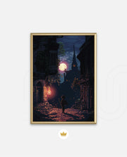 Moonlit Pixel Alley