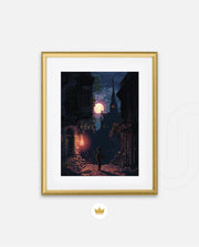 Moonlit Pixel Alley