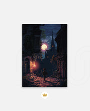 Moonlit Pixel Alley