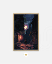 Moonlit Pixel Alley