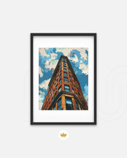 Retro City Skyline