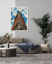 Retro City Skyline