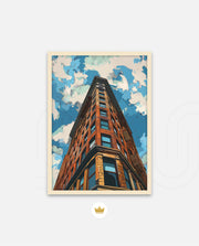 Retro City Skyline