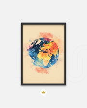 Colorful World Map