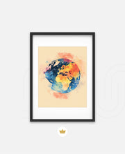 Colorful World Map