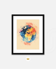 Colorful World Map