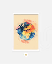 Colorful World Map