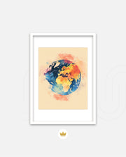 Colorful World Map