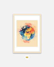 Colorful World Map