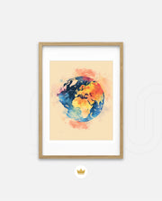 Colorful World Map