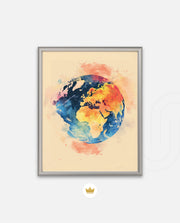 Colorful World Map