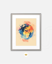 Colorful World Map