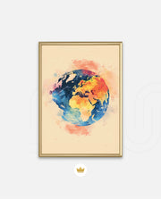 Colorful World Map